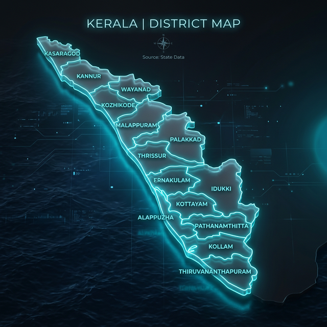 Kerala Coworking Locations Map